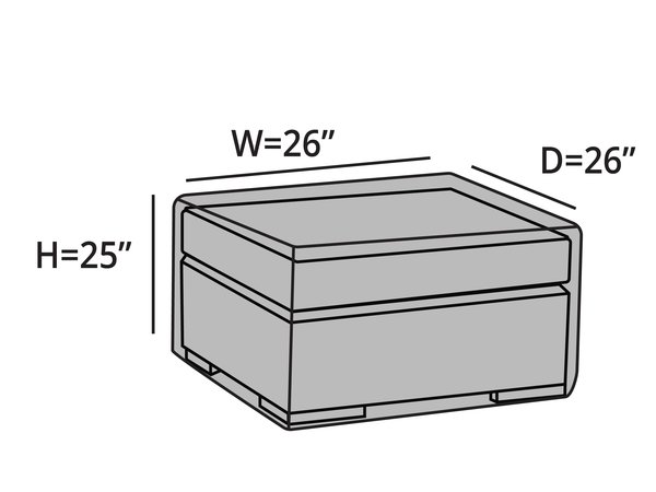 600x450 square ottoman cover - Ottoman Drawing