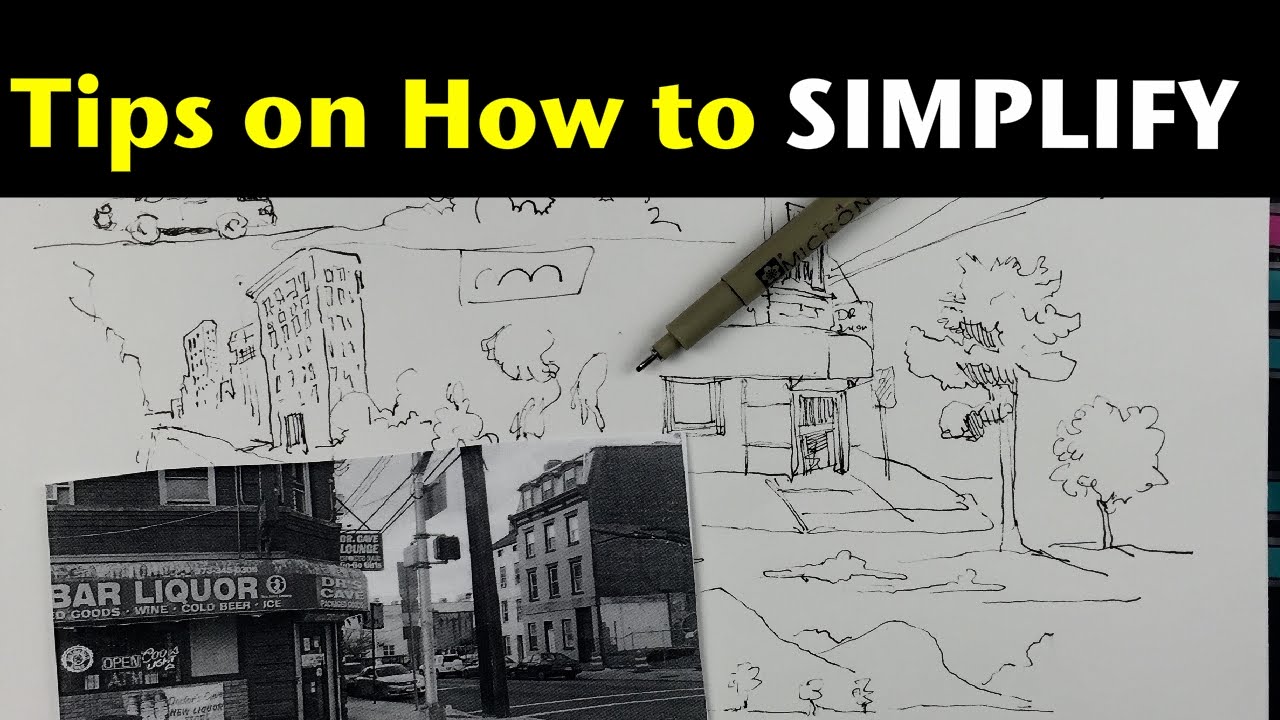 1280x720 urban sketching series pt tips on how to simplify what you see - Outdoor Drawing