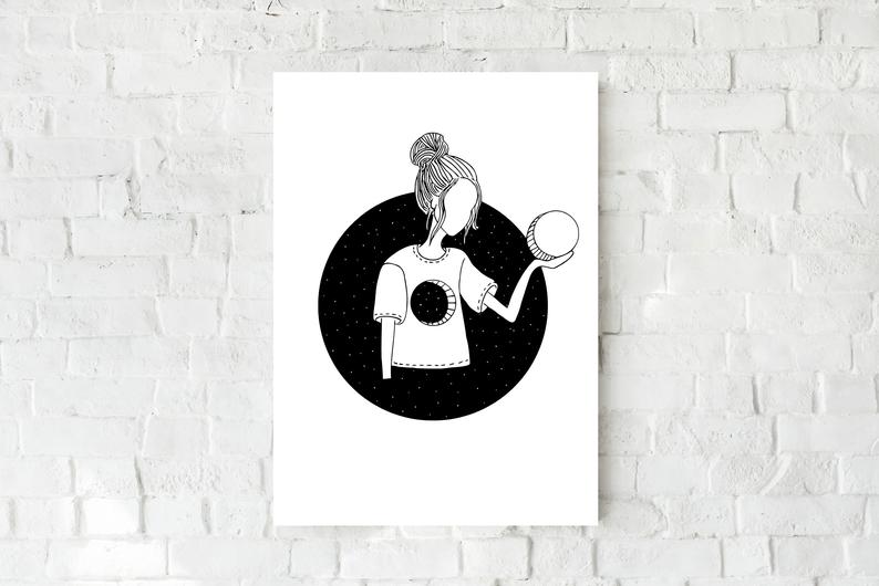 794x530 into the void art print outer space wall decor psychedelic etsy - Outer Space Drawing Tumblr