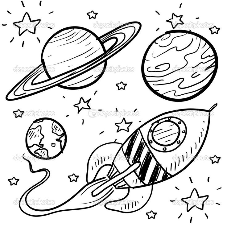 736x736 Astronaut Drawing Outer Space For Free Download - Outer Space Drawing Tumblr