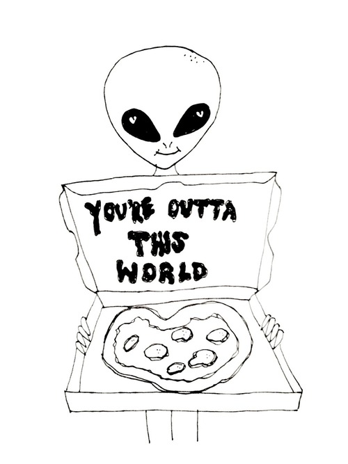 500x667 Smile More Beautiful Via Tumblr On We Heart It - Outer Space Drawing Tumblr