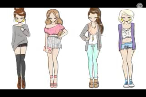 cute drawing outfits