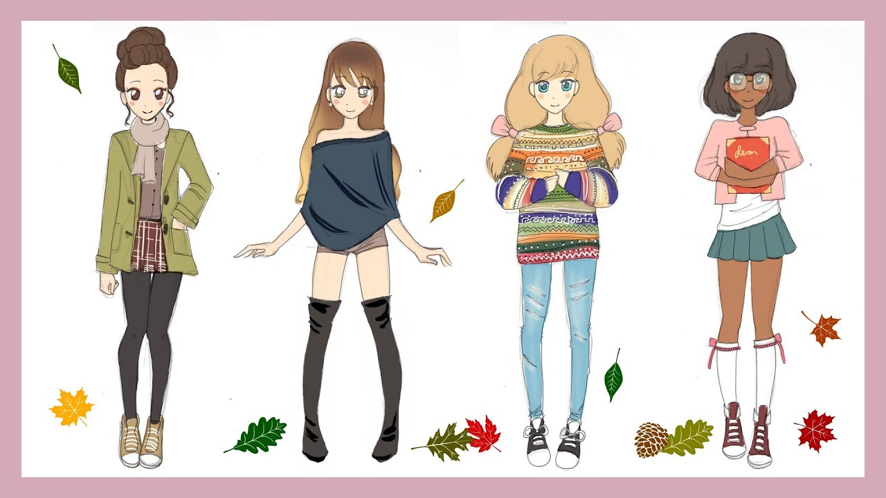1280x720 drawing tutorial how to draw fall outfits - Outfit Drawings