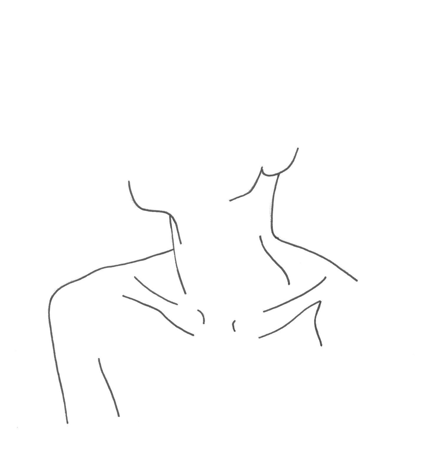 1448x1597 Minimal Neckline Drawing - Outline Art Drawing