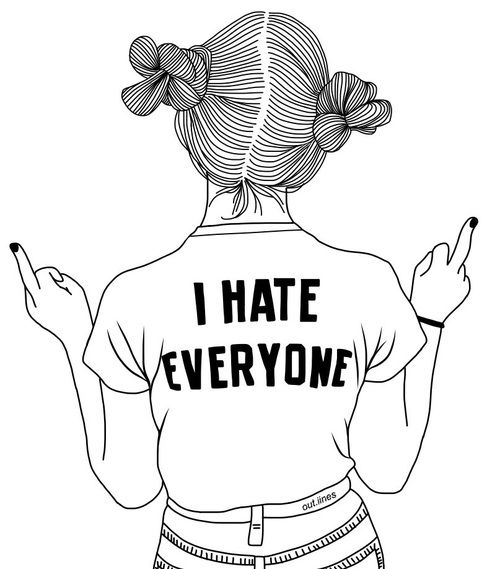 500x569 Outline, Drawing, And Tumblr Image Natooo Sfondi, Disegno - Outline Drawing