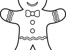 220x165 gingerbread man colouring gingerbread man outline coloring - Outline Drawing For Colouring