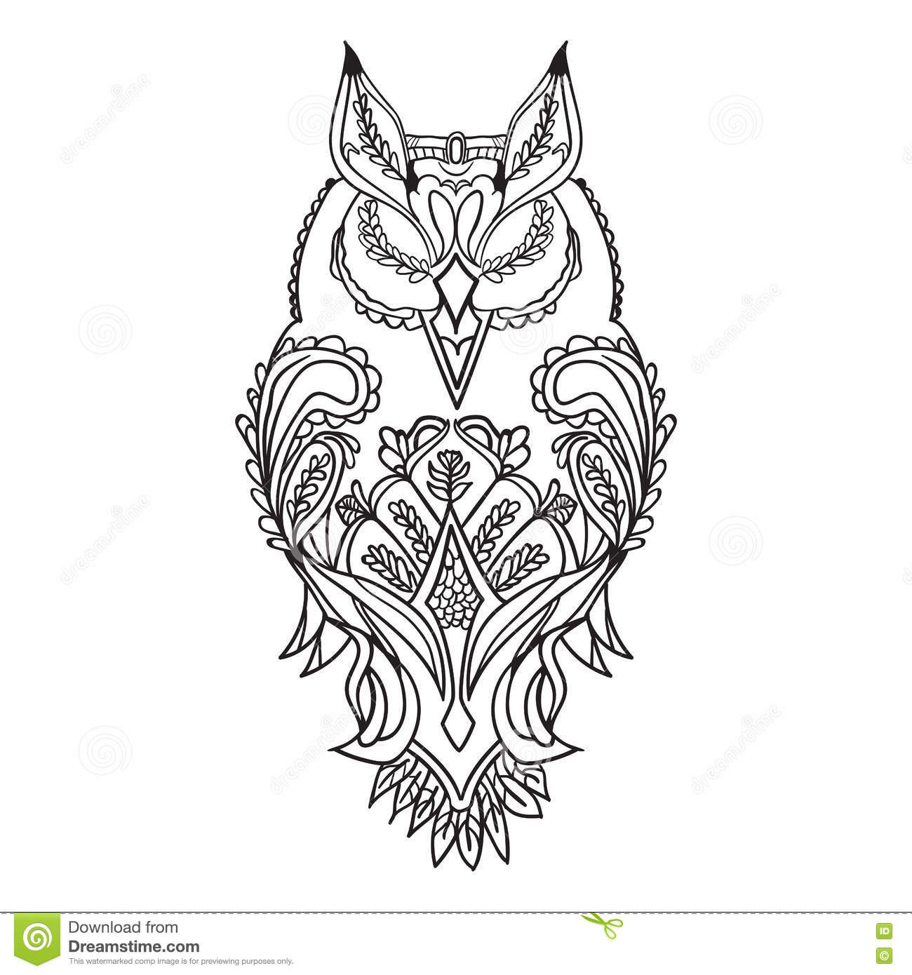 1300x1390 Nice Owl Outline Drawing Dosy Coloring Kids - Outline Drawing For Kids