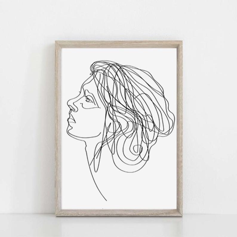 Outline Drawing Of A Girl at PaintingValley.com | Explore collection of ...