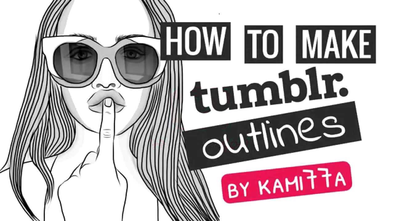 1280x720 How To Make Tumblr Outlines On Ipadiphone In Adobe Draw Joanna - Outline Drawing Of A Girl