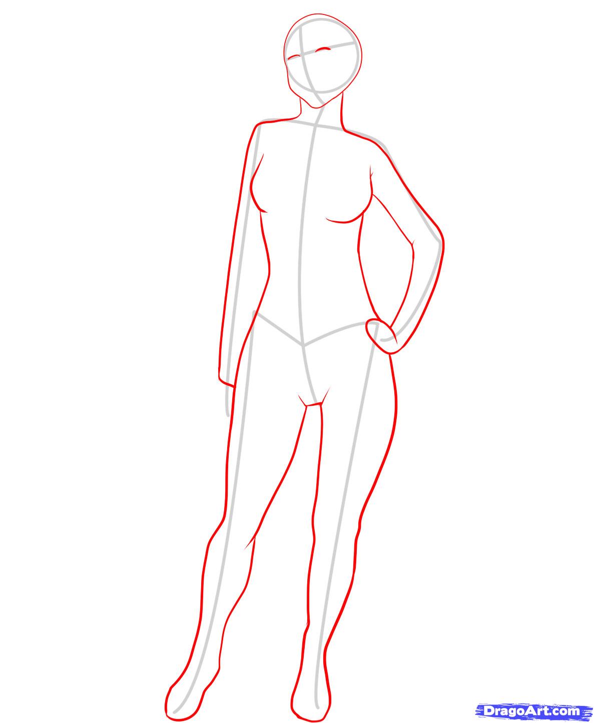 1187x1445 Collection Of 'female Body Drawing Outline' Download More Than - Outline Drawing Of A Woman