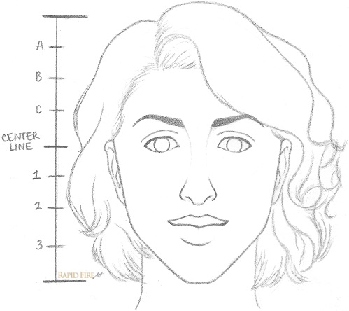 499x444 How To Draw A Female Face In Steps Rapidfireart - Outline Drawing Of A Woman