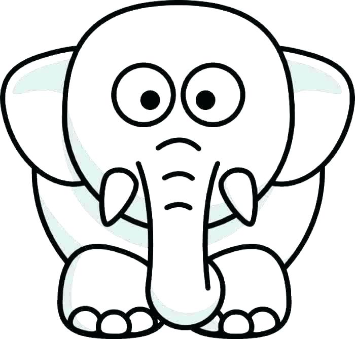 700x669 Outline Of Elephant Animal Template Elephant Outline Drawing - Outline Drawing Of Animals