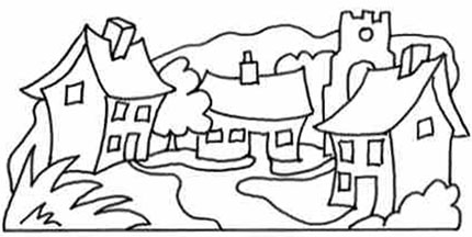 430x216 Bbc Ni - Outline Drawing Of Scenery