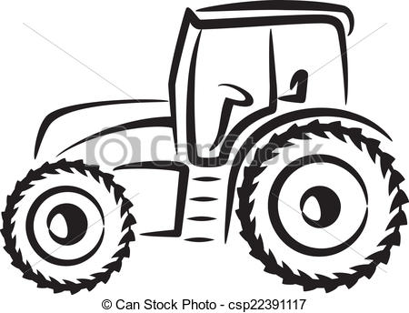450x344 simple tractor clipart great free clipart, silhouette, coloring - Outline Drawing Of Tractor