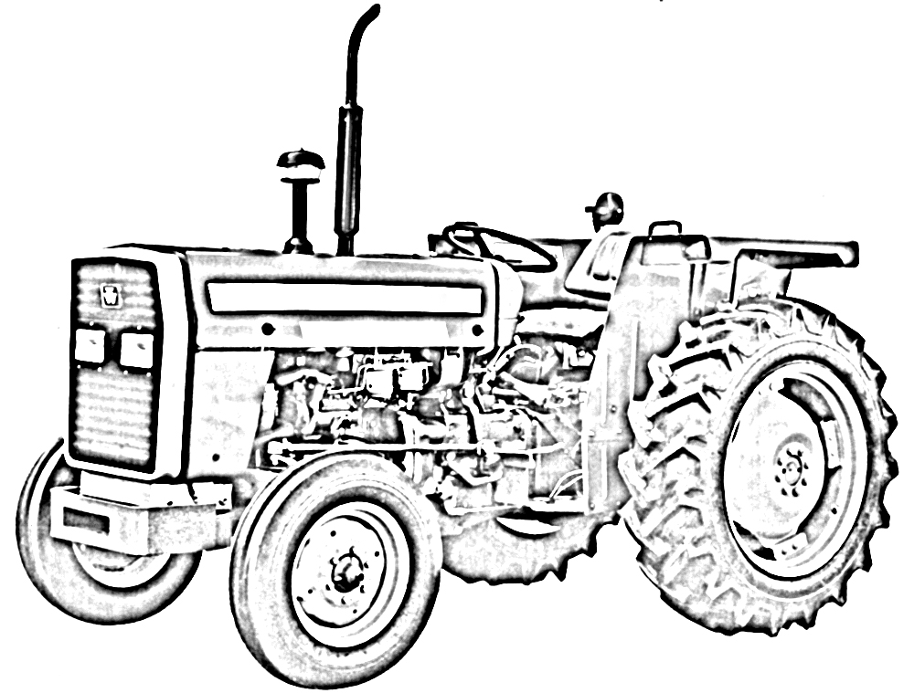 Outline Drawing Of Tractor at Explore collection