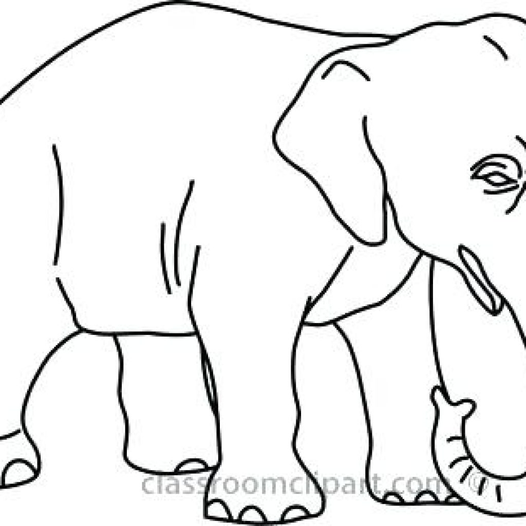 1024x1024 Elephant Outline Drawing Apple Clipart House Clipart Online Download - Outline Drawing Online