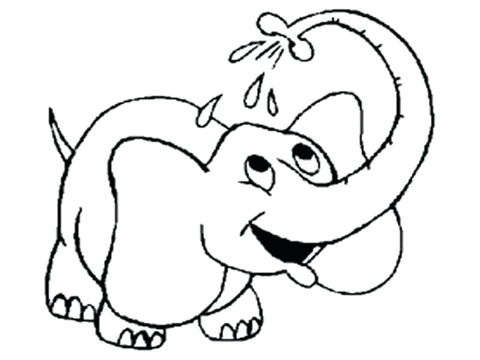 940x705 Coloring Pages For Adults To Print Printable Disney Pdf Elephant - Outline Drawing Online