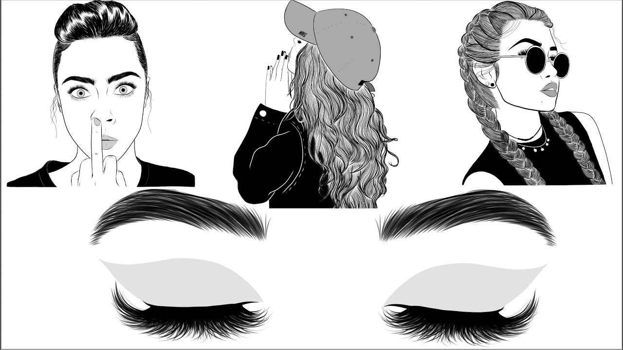 1280x720 How To Make Tumblr Outlines On Adobe Draw - Outline Drawing Tumblr