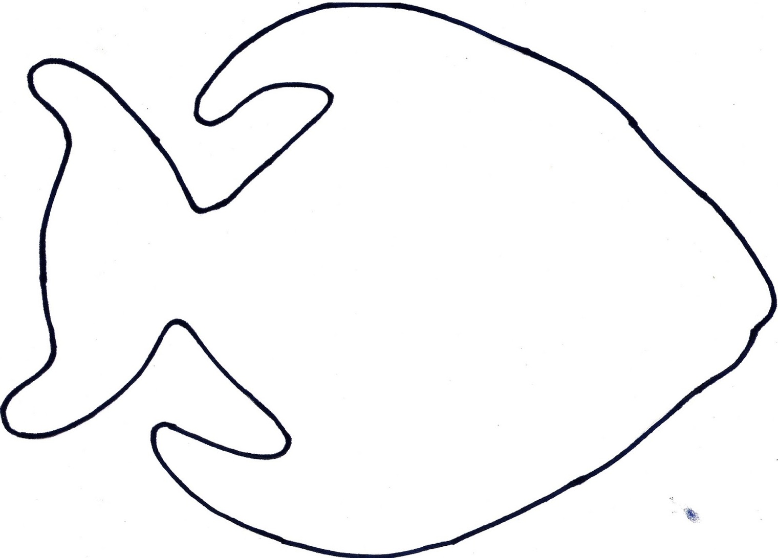 1520x1092 Outline Drawing Of A Fish - Outline Of A Drawing