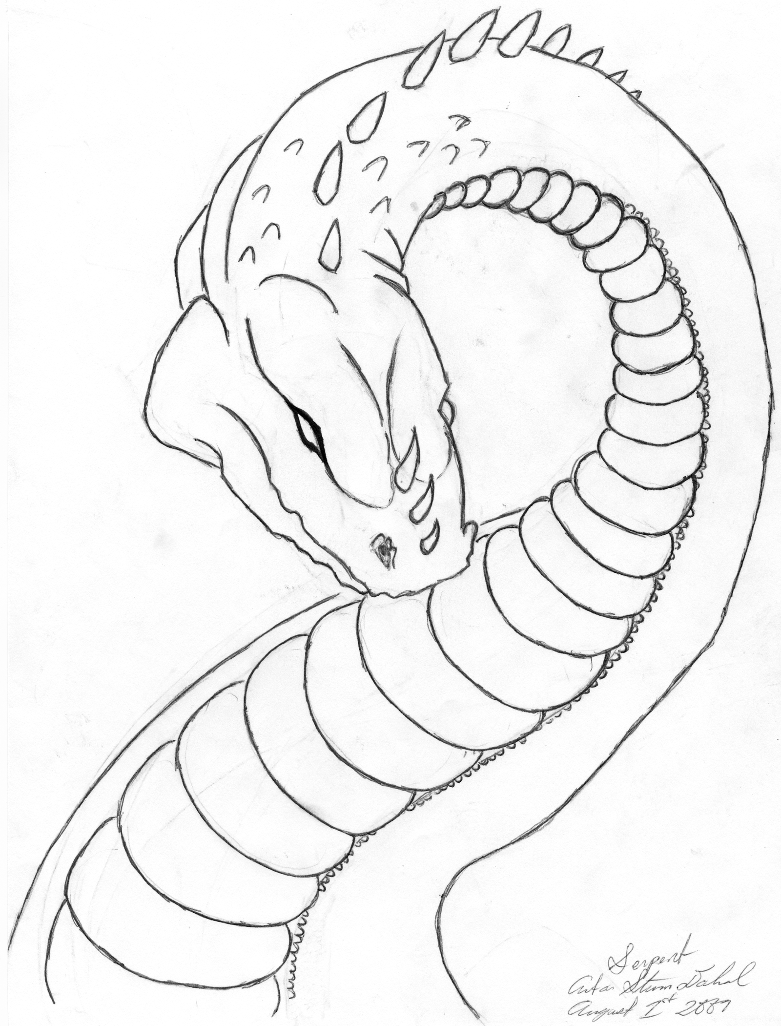 Рикки Тикки Тави и змея раскраска
