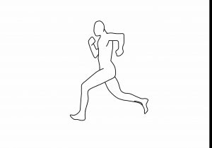 300x210 how to draw someone running easy drawing of a person running - Outline Of A Person Drawing