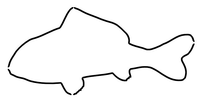 662x338 Fish Simple Drawing At Getdrawings Com Free For Personal Use - Outline Of Fish Drawing