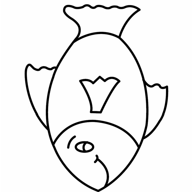 650x653 Huge Collection Of 'fish Drawing Outline' Download More Than - Outline Of Fish Drawing