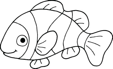 480x294 Tank Outline Fish Coloring Pages Print Koi Drawing - Outline Of Fish Drawing