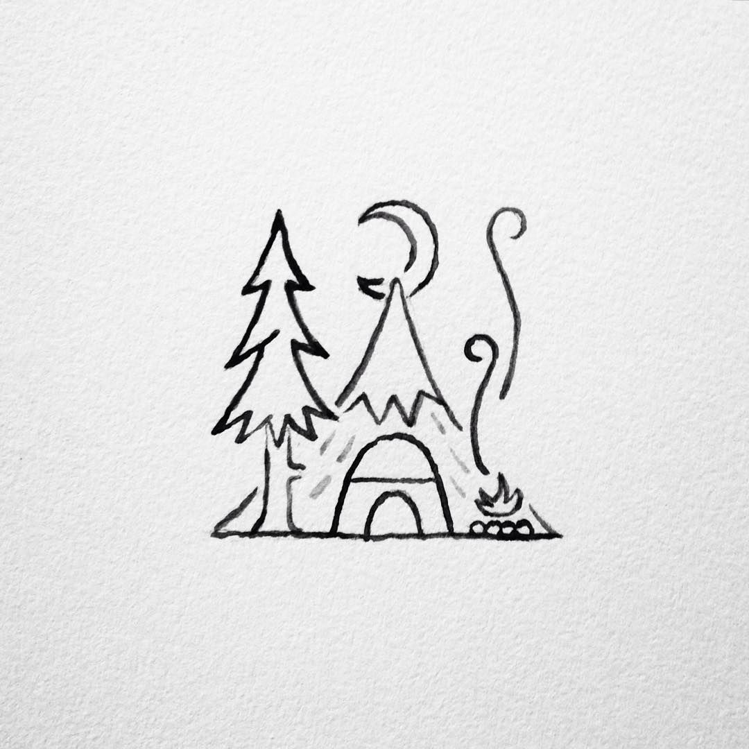 1080x1080 sleep outside design in drawings, sharpie drawings, small - Outside Drawing