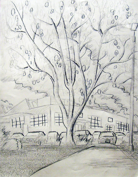 480x615 tree outside drama studio martin crownover - Outside Drawing