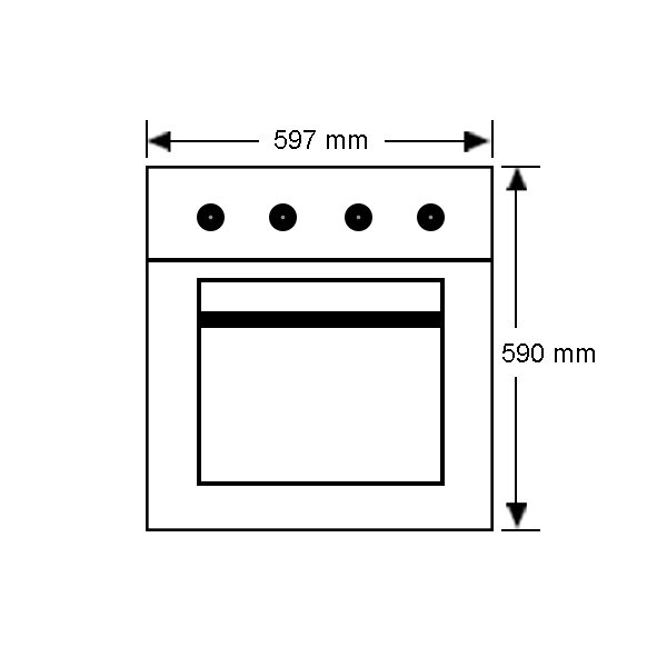 600x600 emilia natural gas built in oven appliances online - Oven Drawing