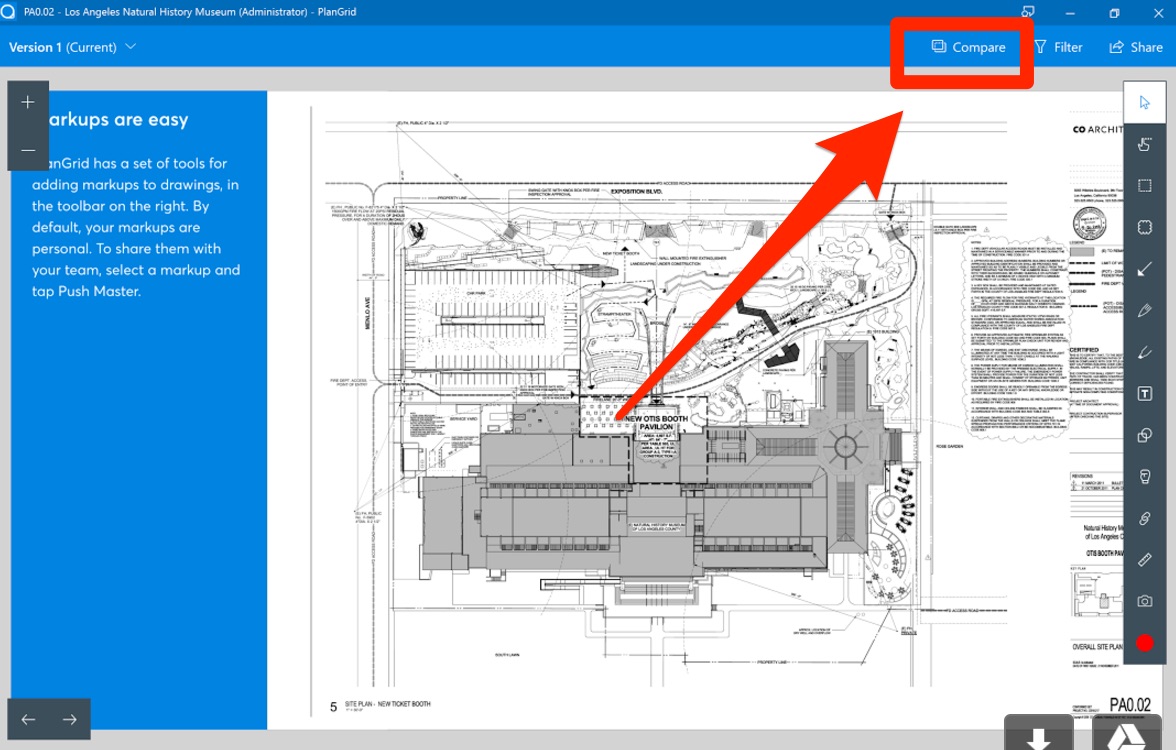 1176x750 Comparing Sheets Plangrid - Overlay Drawings