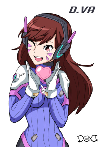 320x473 love, d va - Overwatch Dva Drawing