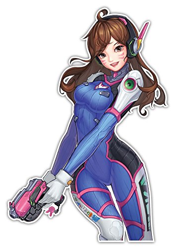 353x500 overwatch d va anime car window decal sticker - Overwatch Dva Drawing