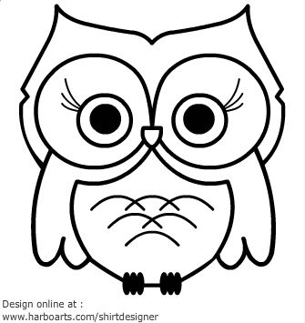 335x355 Cartoon Owls - Owl Cartoon Drawing