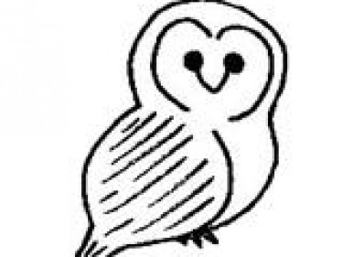 375x281 Cartoon Owl - Owl Cartoon Drawing