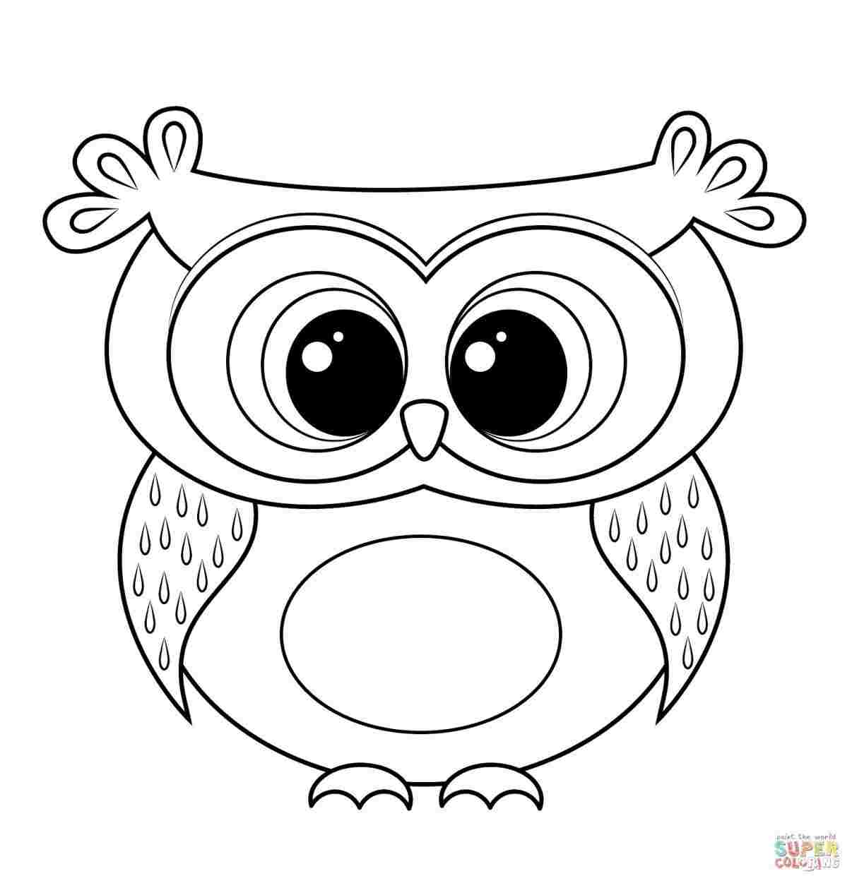1206x1251 Drawings Of Cartoon Owls - Owl Cartoon Drawing