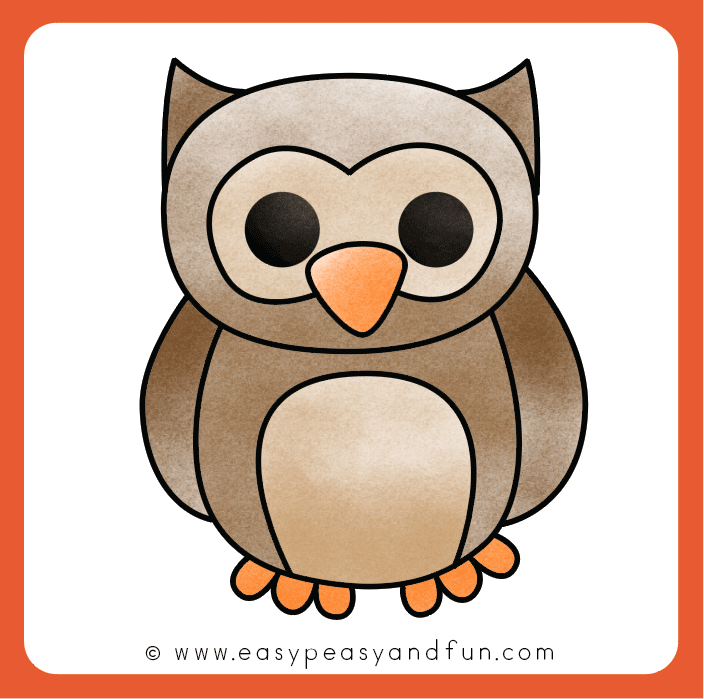 704x699 How To Draw An Owl - Owl Color Drawing