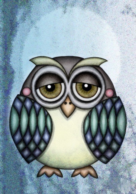 457x650 Owl Art Cute Drawing - Owl Cute Drawing