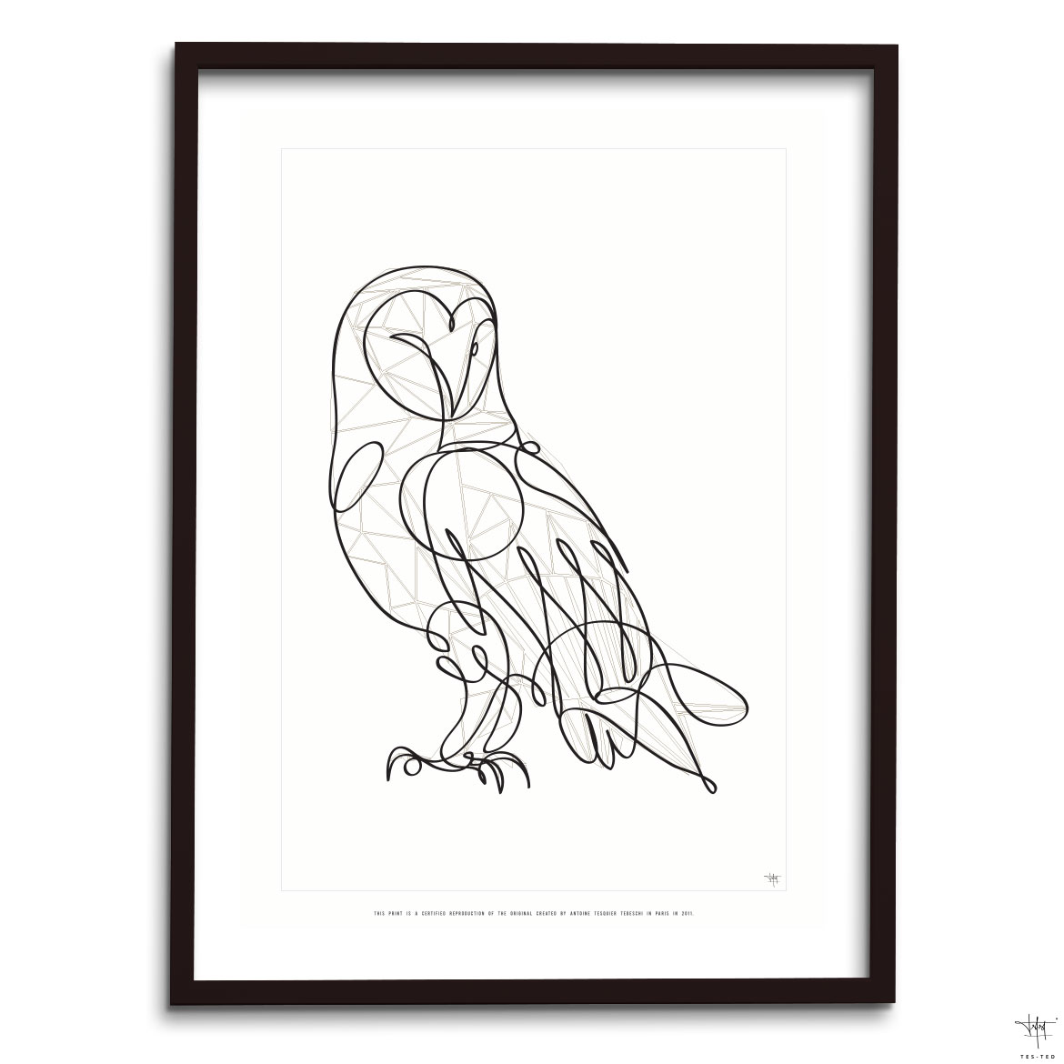 1170x1170 Barn Owl Poster Tes Ted X Design - Owl Design Drawing