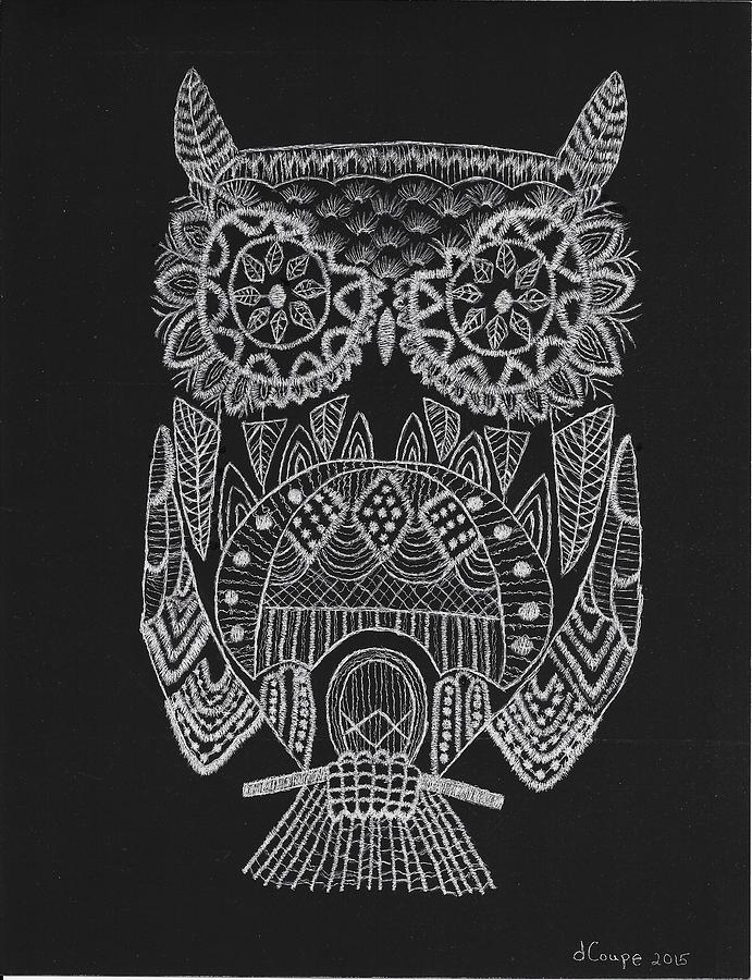 691x900 Scratchart Owl Drawing - Owl Drawing Art