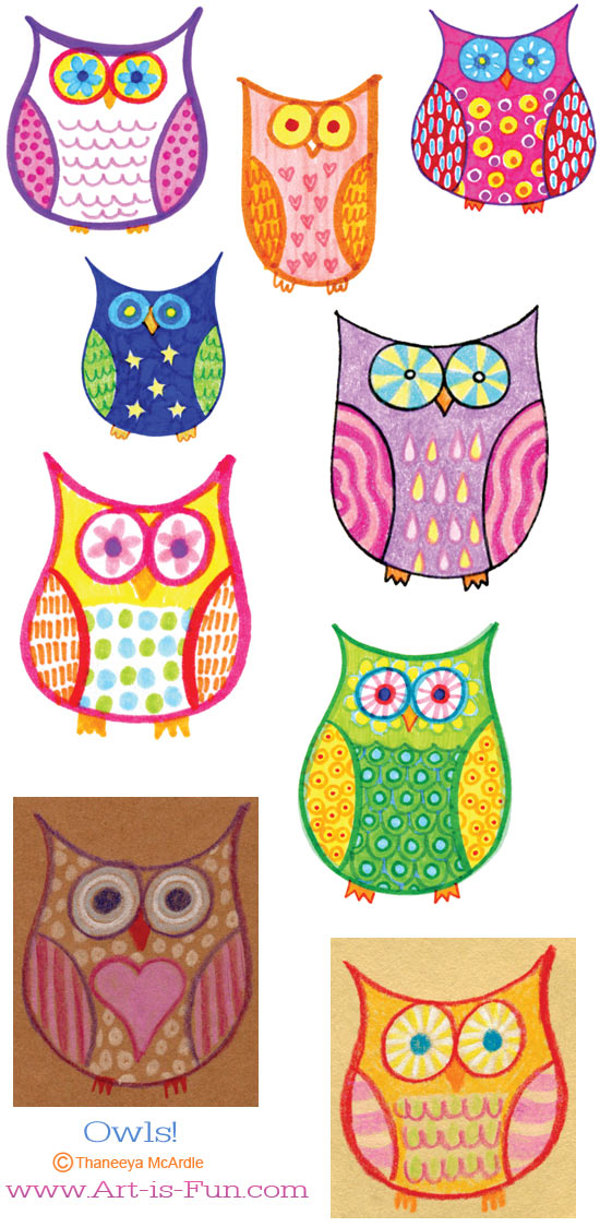 550x1124 how to draw an owl learn to draw a cute colorful owl in this easy - Owl Drawing Color