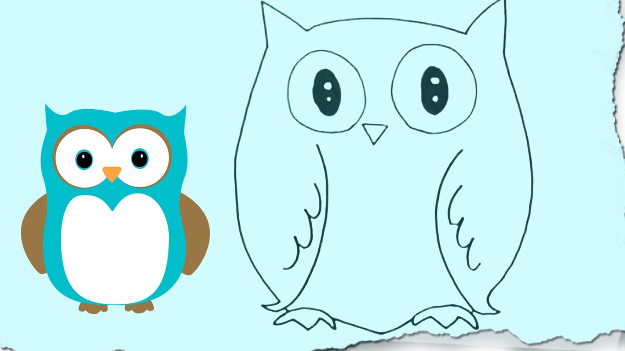 1280x720 How To Draw An Owl - Owl Drawing Easy