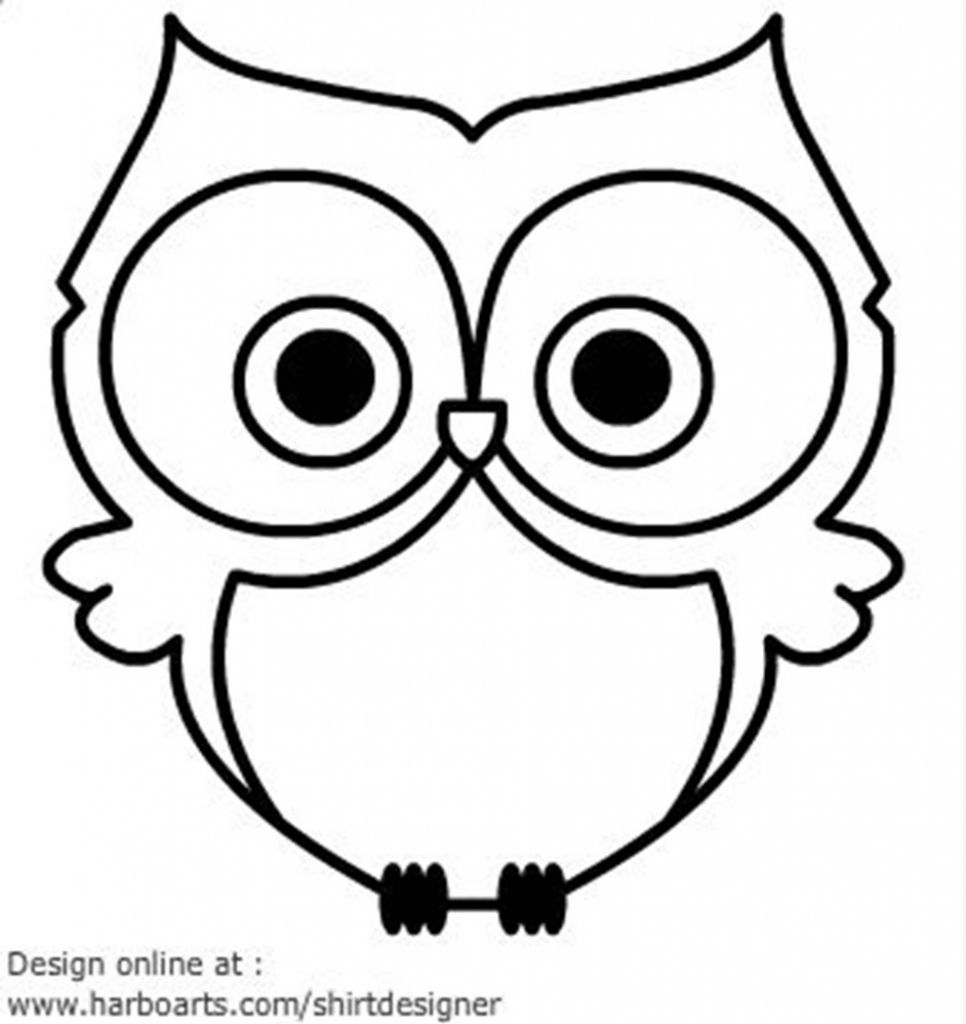 simple owl sketch realistic