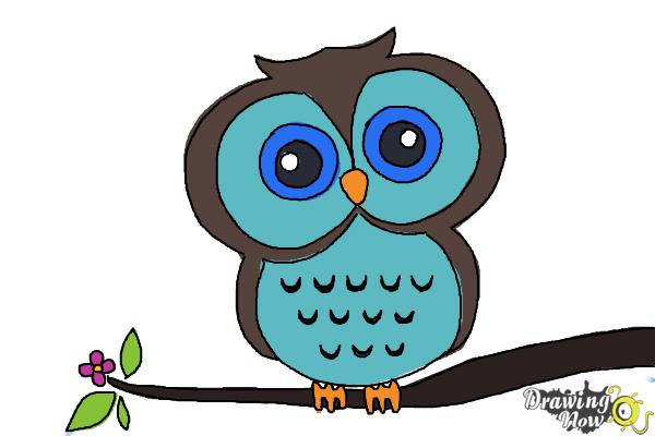 600x400 How To Draw An Owl For Kids - Owl Drawing For Kids