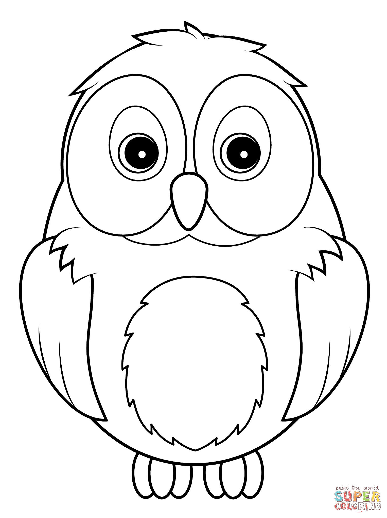 1526x2046 How To Draw A Cute Snowy Owl For Kids - Owl Drawing For Kids