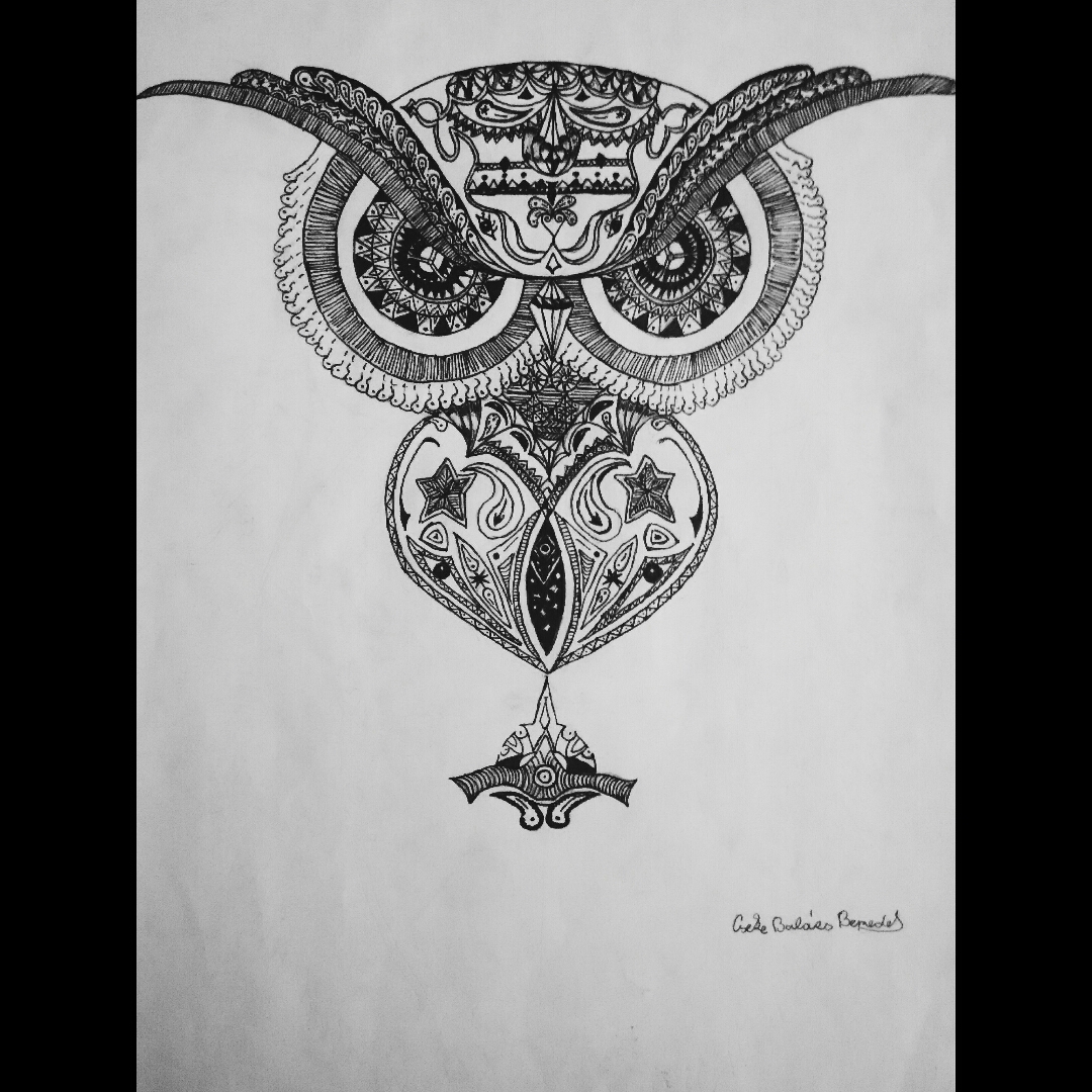 1080x1080 Cseke The Owl - Owl Drawing Ideas
