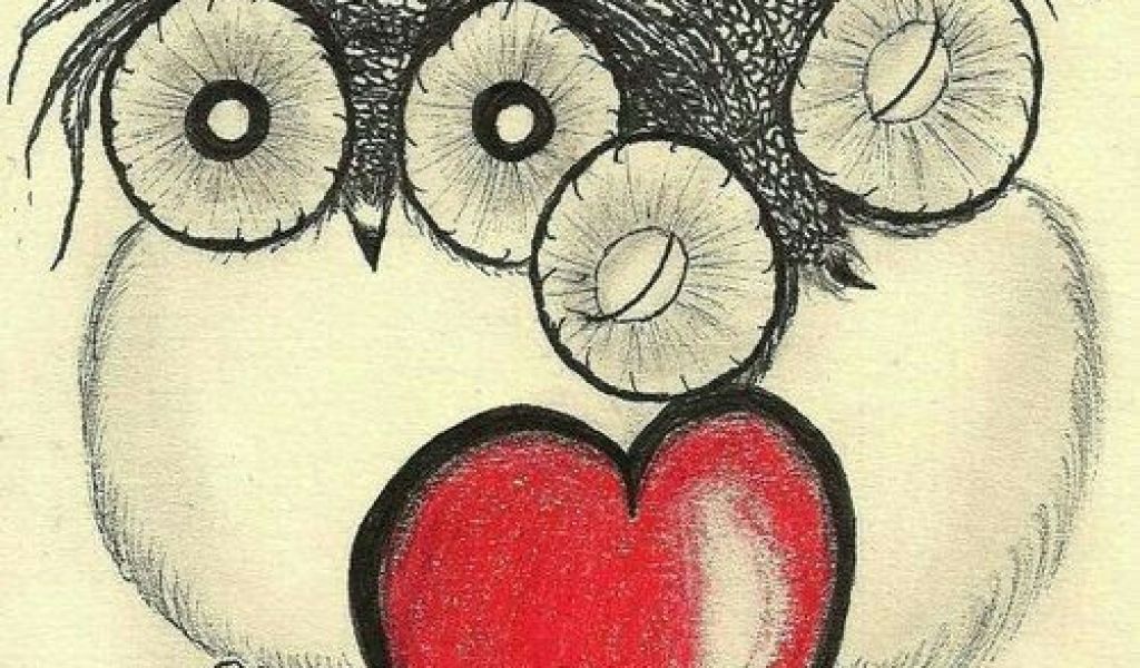 1024x600 drawing ideas love hearts owl always love you heart painted rock - Owl Drawing Ideas
