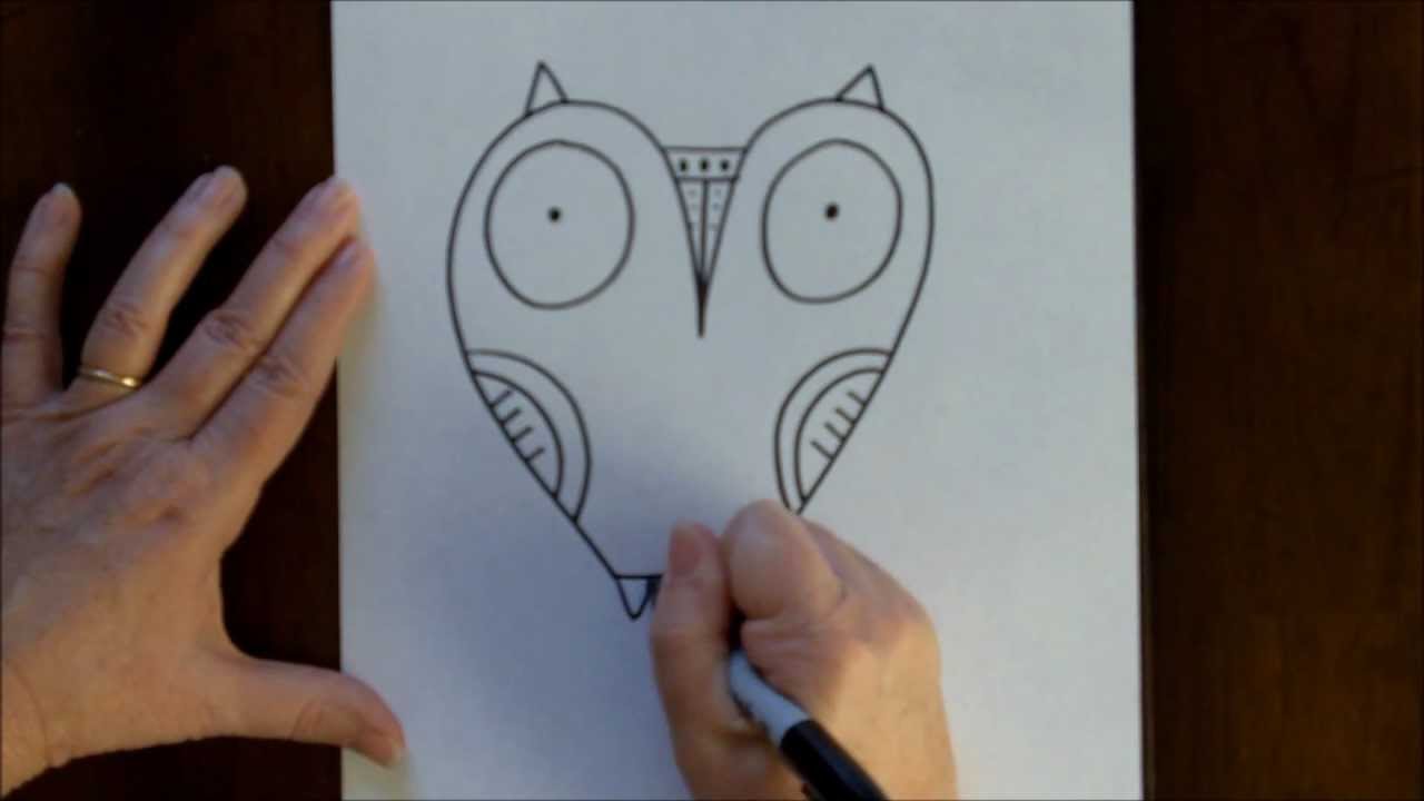 1280x720 How To Draw An Owl Step - Owl Drawing Tutorial