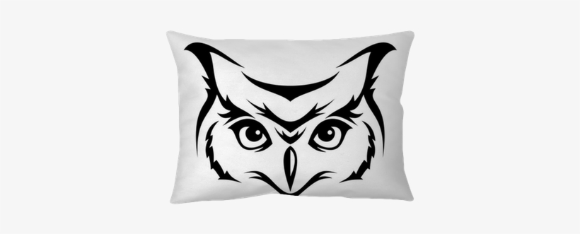 820x331 Head Of Horned Owl - Owl Face Drawing